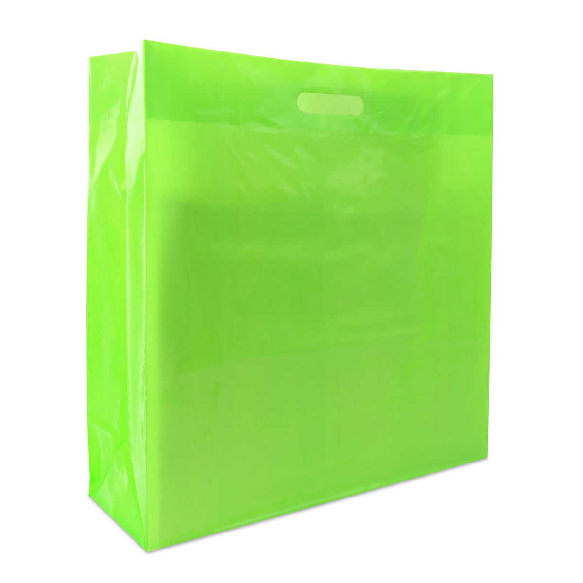 Plastiek tassen helder clear met blokbodem