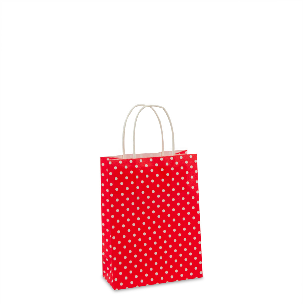 Papieren tassen , gedraaid handvat - Polka dot