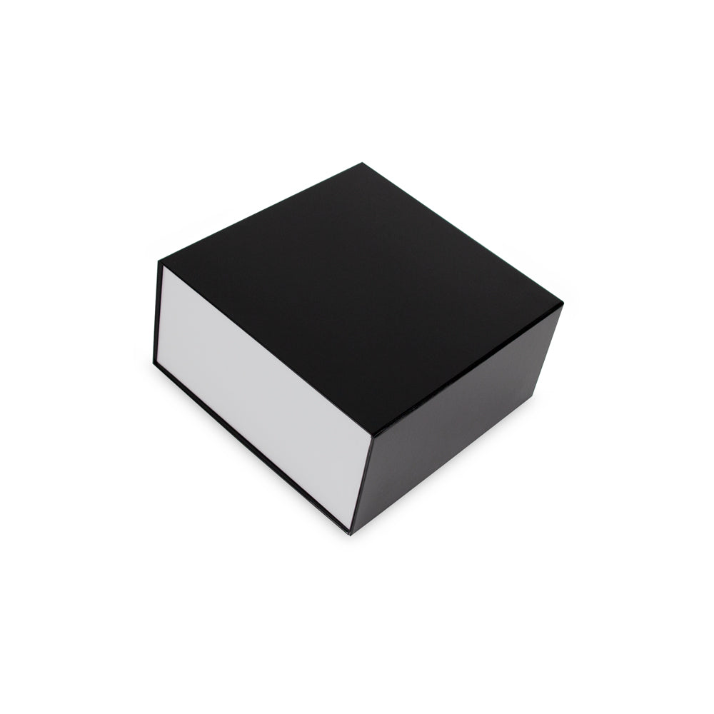 Magneetdozen Glans gelamineerde - goud, zilver , rood en zwart/wit.