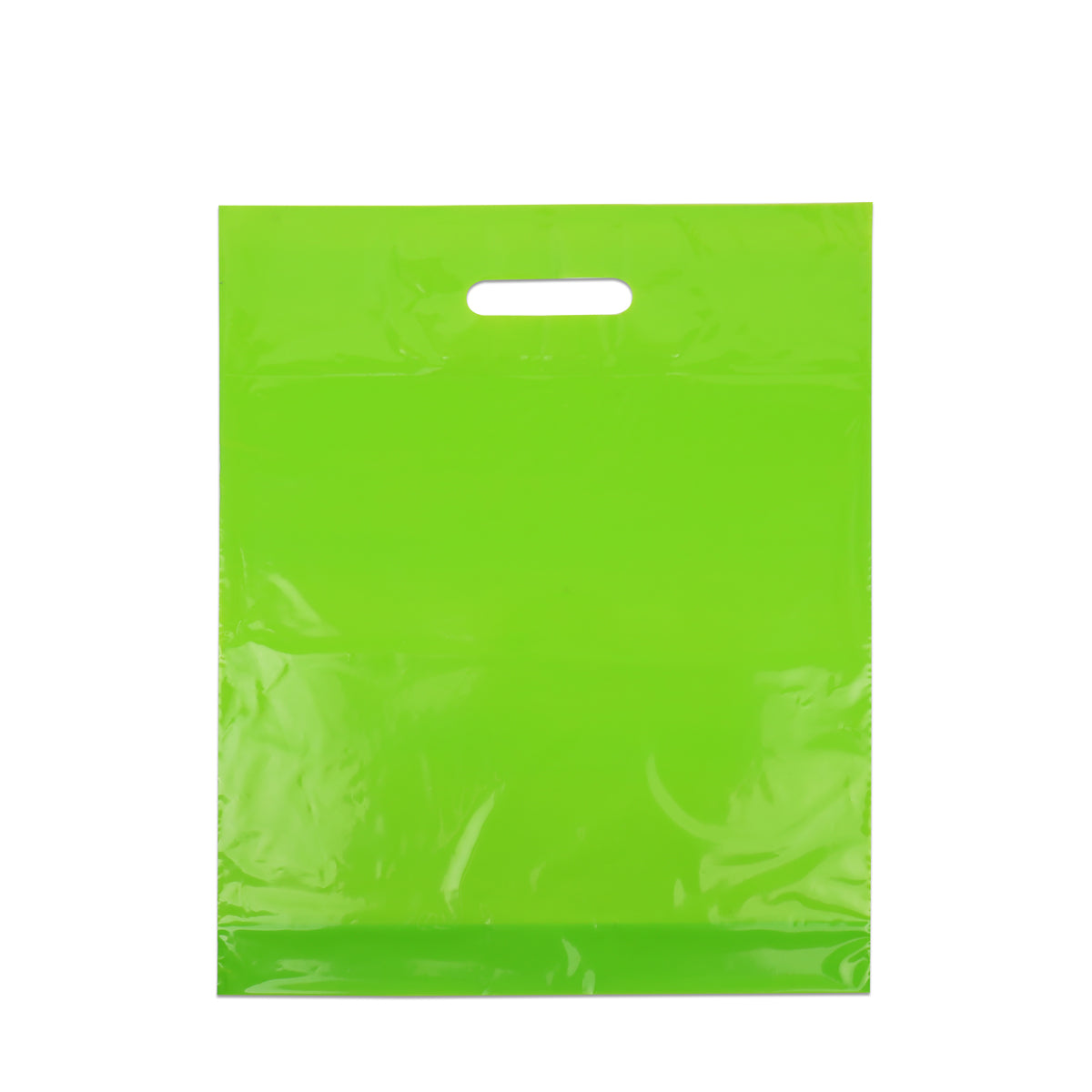 Budget plastiek tassen - Effen kleuren