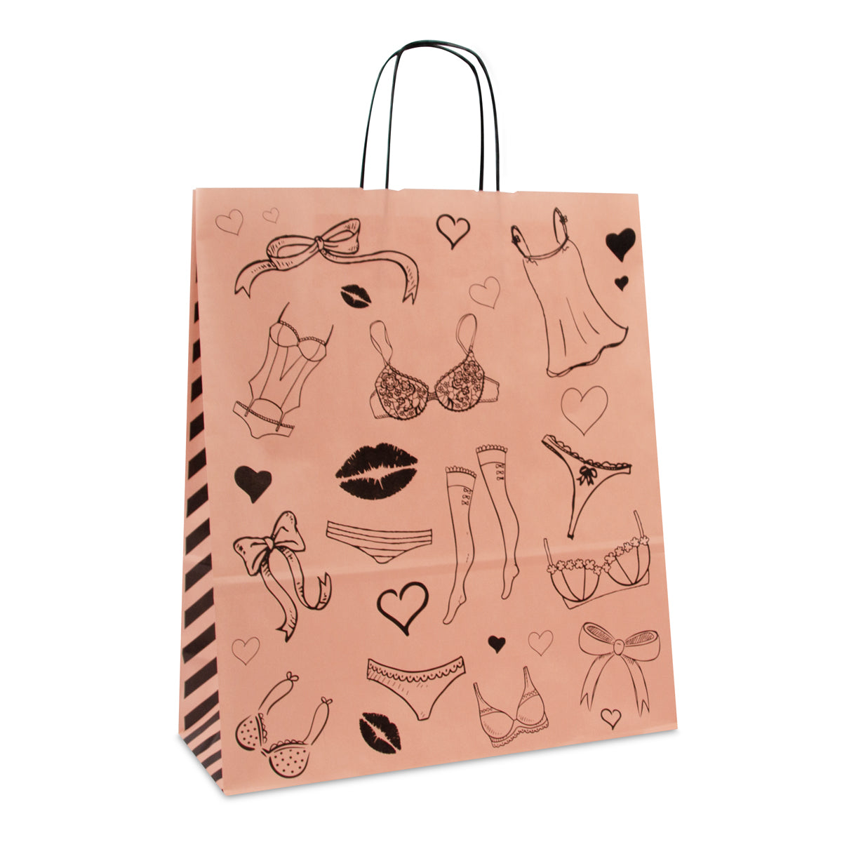 Papieren tassen , gedraaid handvat - Lingerie