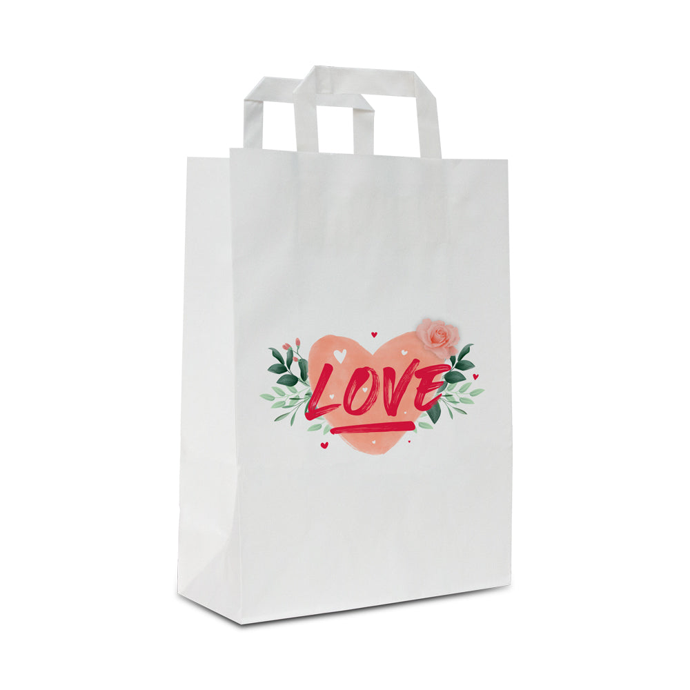 Papieren kraft tassen - Love