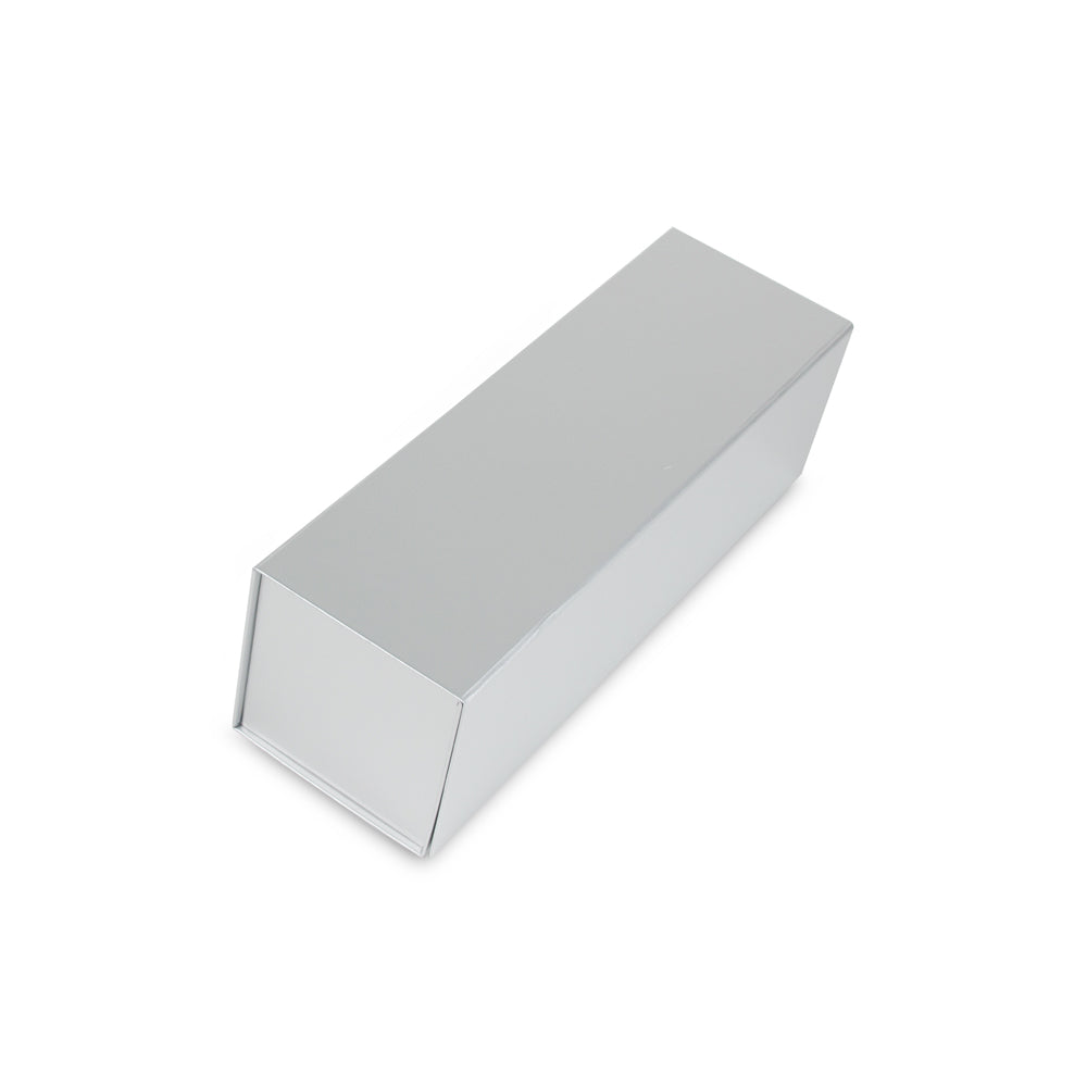 Magneet-wijnflesdozen glans gelamineerd. goud, zilver, rood en zwart/wit.