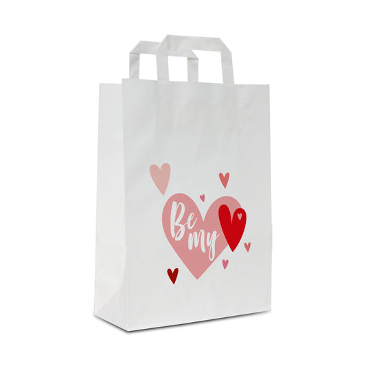 Papieren kraft tassen - Be my valentine