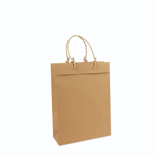 Luxe gerecyclede kraft tassen met omslag