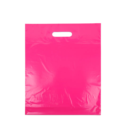 Budget plastiek tassen - Effen kleuren