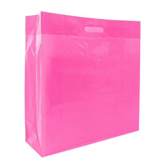 Plastiek tassen helder clear met blokbodem