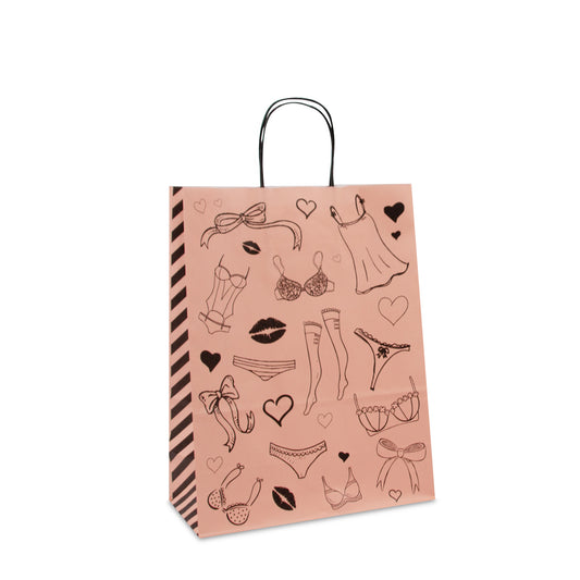 Papieren tassen , gedraaid handvat  - Lingerie