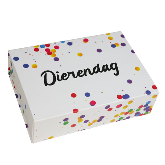 Magneetdozen Confetti  - Dierendag