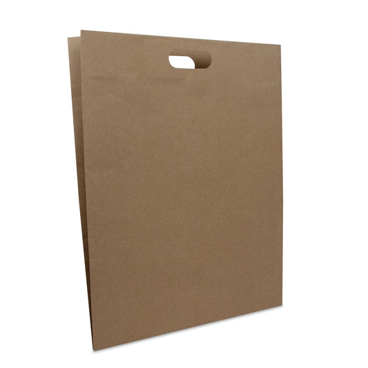 Papier tassen met uitgestanst handgreep