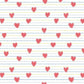 Coated inpakpapier - Hearts en stripes dessin
