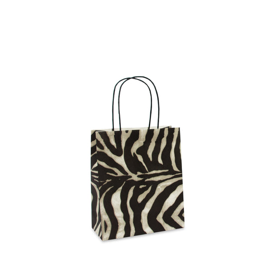 Papieren tassen , gedraaid handvat  - Zebra